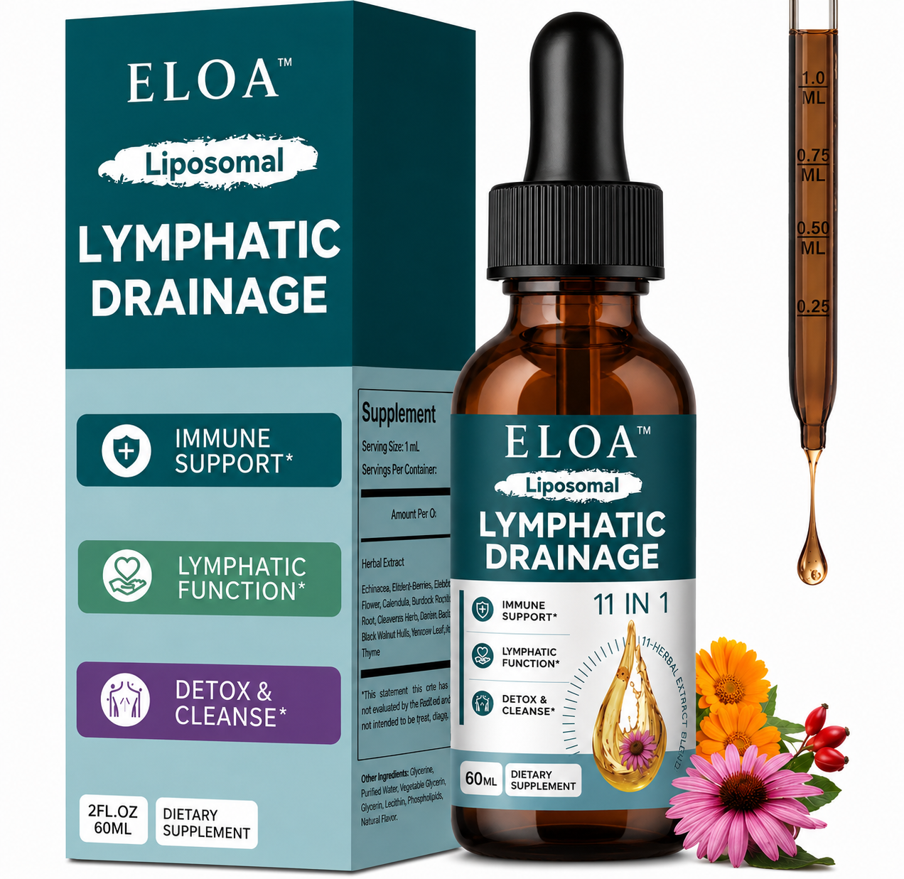 Eloa™ Liposomal Lymphatic Drainage Drops